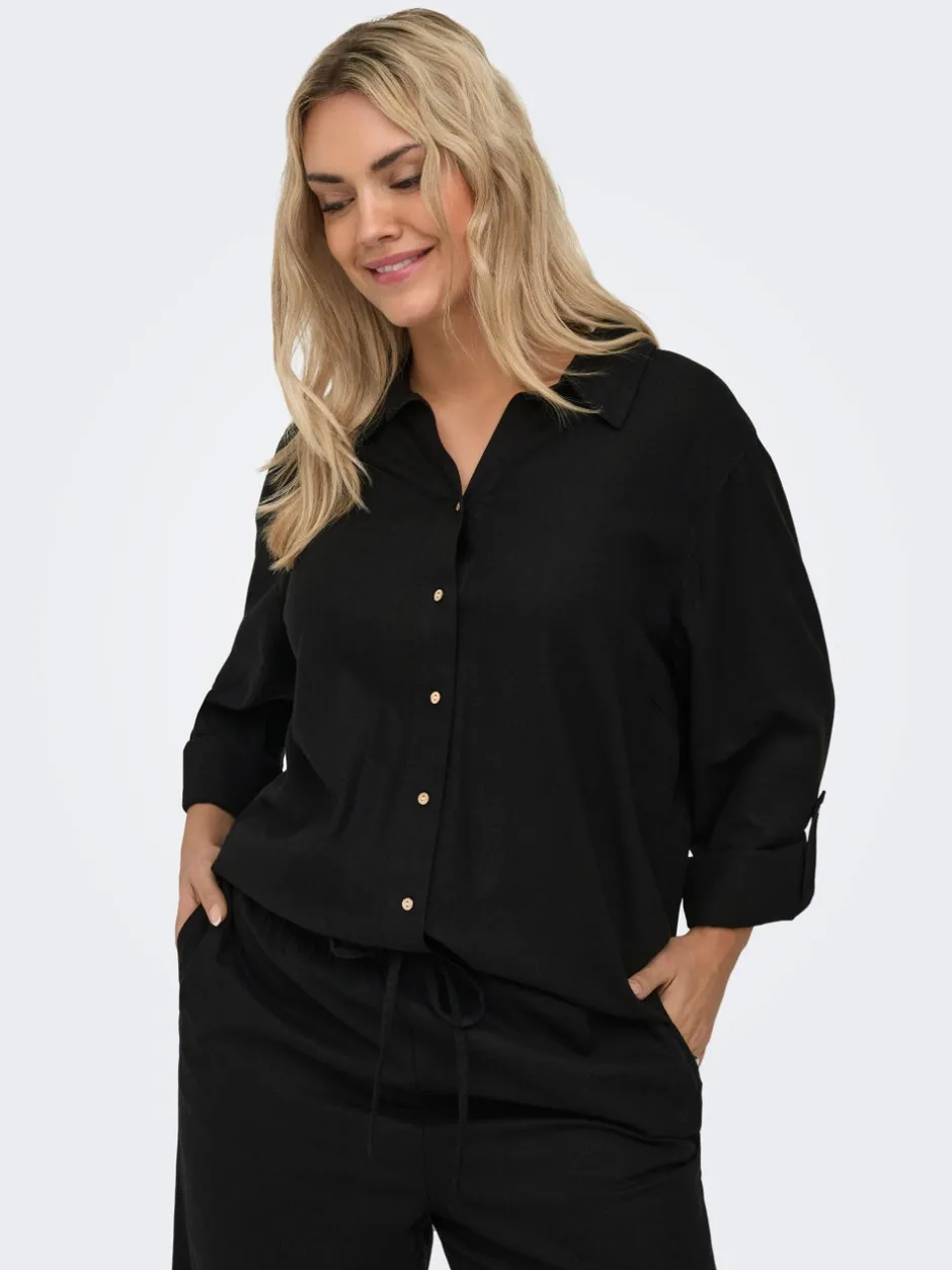 New CARGOA Hør Skjorte Dame Skjorter