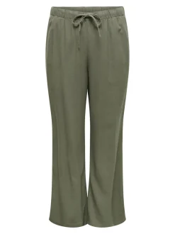 Discount CARGOA Straight fit Hør Bukser Dame Bukser