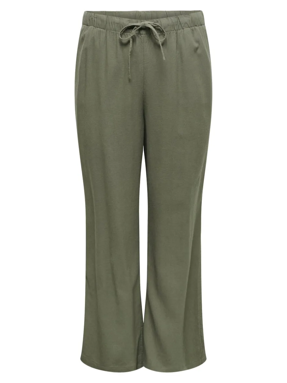 Discount CARGOA Straight fit Hør Bukser Dame Bukser