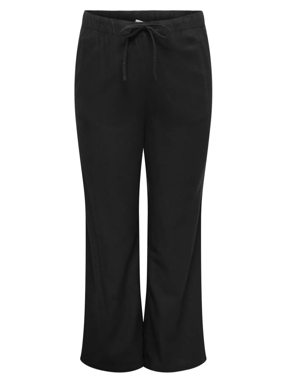 Outlet CARGOA Straight fit Hør Bukser Dame Bukser