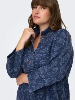 Clearance CARGRACE Kort kjole Dame Kjoler|Double Denim