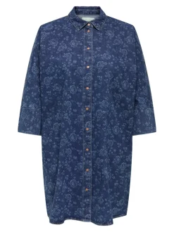 Clearance CARGRACE Kort kjole Dame Kjoler|Double Denim