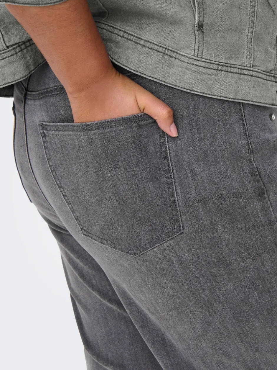 Discount CARHOPE Høj talje Wide leg fit Jeans Dame Jeans|Jeans