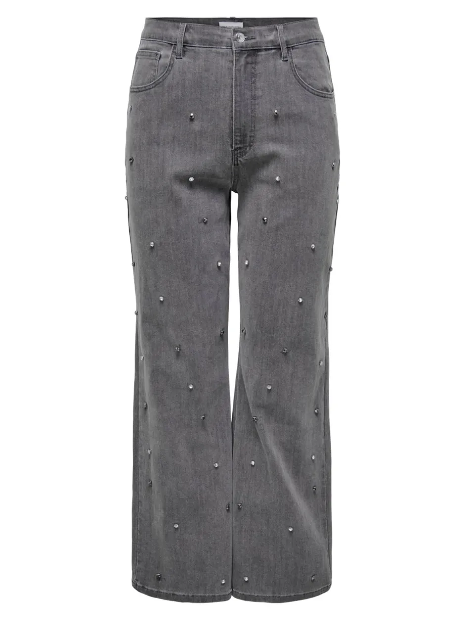 Discount CARHOPE Høj talje Wide leg fit Jeans Dame Jeans|Jeans