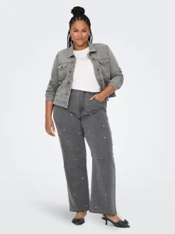 Discount CARHOPE Høj talje Wide leg fit Jeans Dame Jeans|Jeans