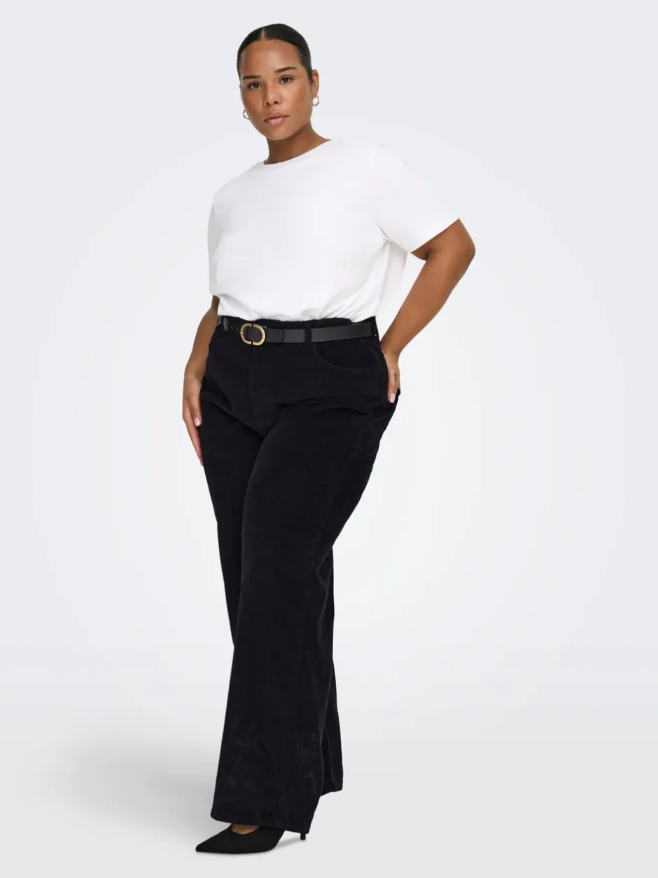 Discount CARHOPE Wide leg fit Bukser i wide fit Dame Bukser