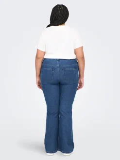 Outlet CARHUSH Mellemhøj talje Flared fit Jeans Dame Jeans|Jeans