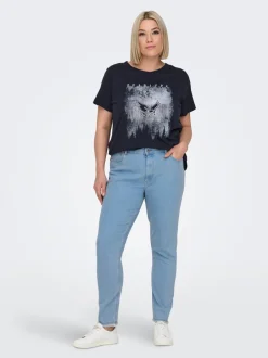 -CARHUSH Mellemhøj talje Skinny fit Ankellængde Jeans Dame Jeans|Jeans