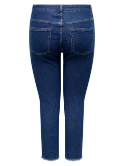 Discount CARHUSH Mellemhøj talje Skinny fit Ankellængde Jeans Dame Jeans|Jeans