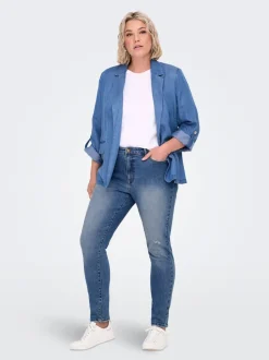 Outlet CARICONIC Høj talje Skinny fit Ankellængde Jeans Dame Jeans|Jeans