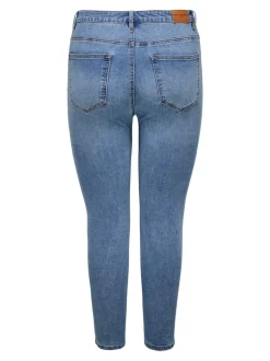 CARICONIC Høj talje Skinny fit Ankellængde Jeans Dame Jeans|Jeans