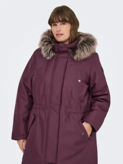 Outlet CARIRENA Lang parka Dame Jakker Og Frakker