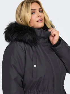 Discount CARIRENA Lang parka Dame Jakker Og Frakker
