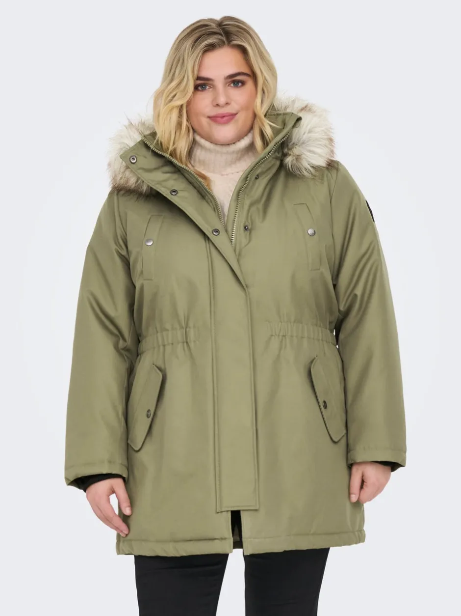 Discount CARIRENA Lang parka Dame Jakker Og Frakker