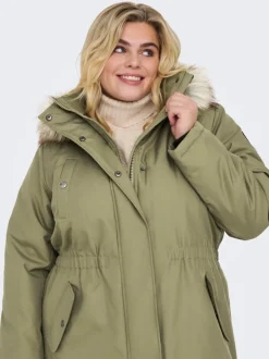 Discount CARIRENA Lang parka Dame Jakker Og Frakker