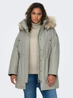 Outlet CARIRENA Lang parka Dame Jakker Og Frakker