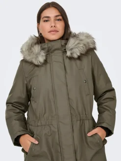 Outlet CARIRENA Lang parka Dame Jakker Og Frakker