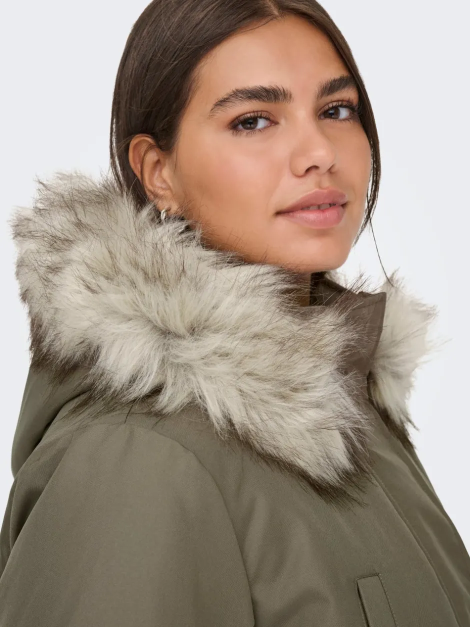Outlet CARIRENA Lang parka Dame Jakker Og Frakker