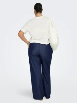 Clearance CARIRIA Wide leg fit Hør Bukser i wide fit Dame Bukser