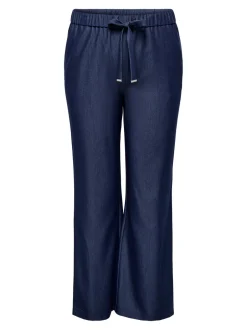 Clearance CARIRIA Wide leg fit Hør Bukser i wide fit Dame Bukser