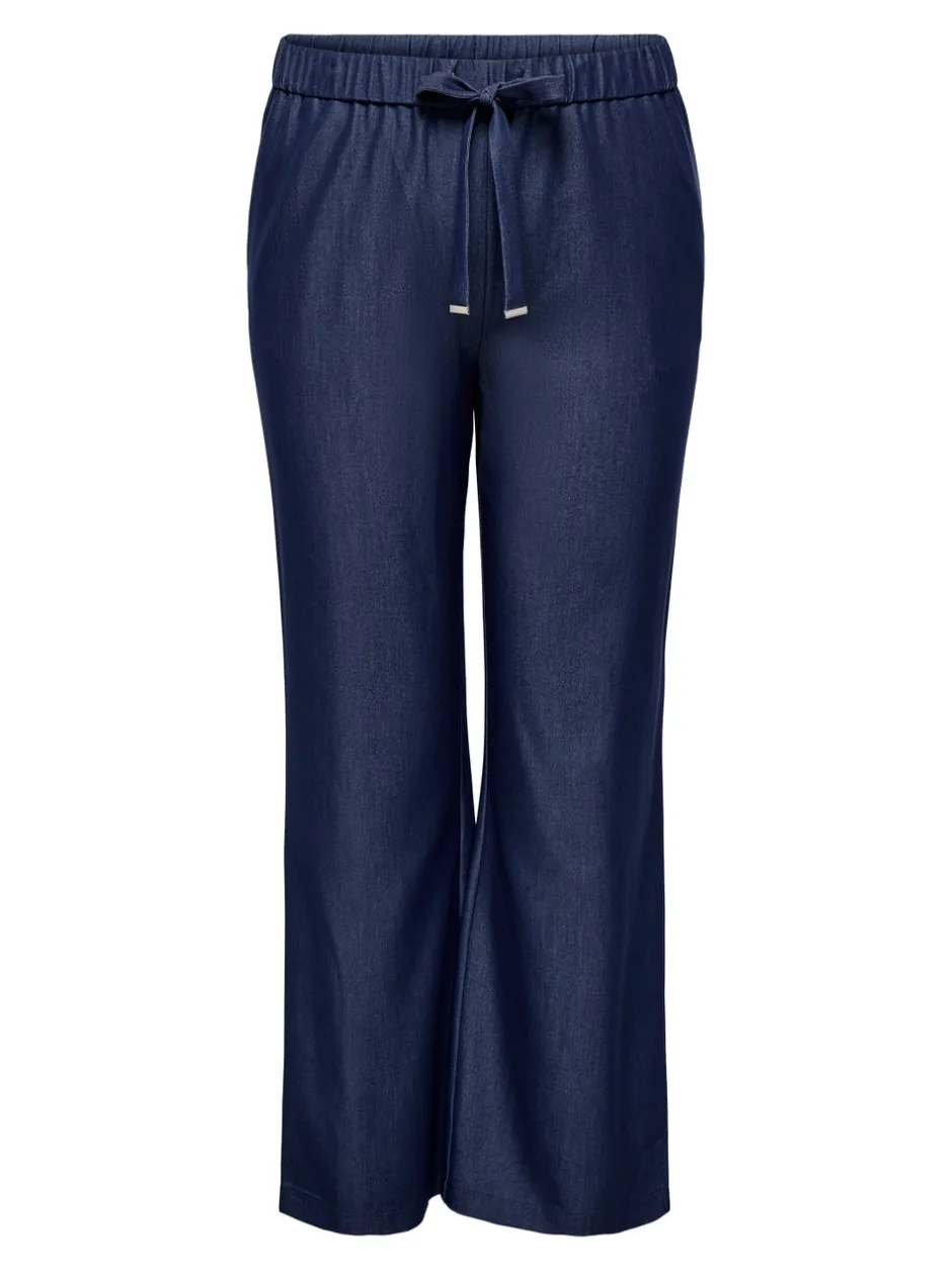 Clearance CARIRIA Wide leg fit Hør Bukser i wide fit Dame Bukser