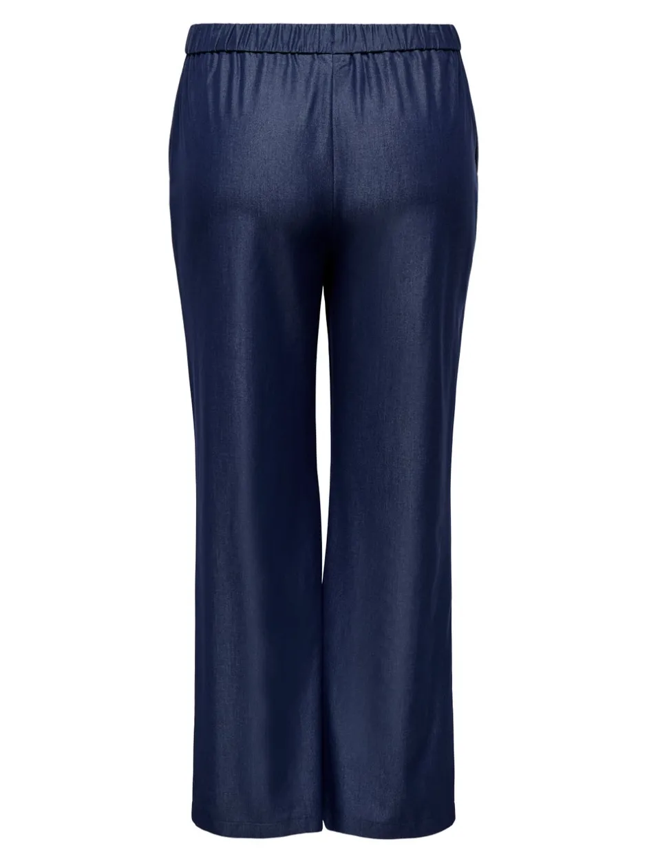 Clearance CARIRIA Wide leg fit Hør Bukser i wide fit Dame Bukser