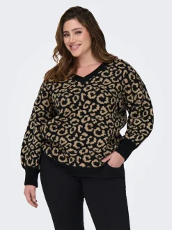 Hot CARJADE Striktrøje Dame Strik & Cardigans