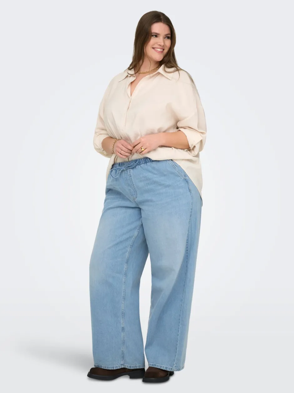 Discount CARJAY Høj talje Wide leg fit Jeans Dame Jeans|Jeans