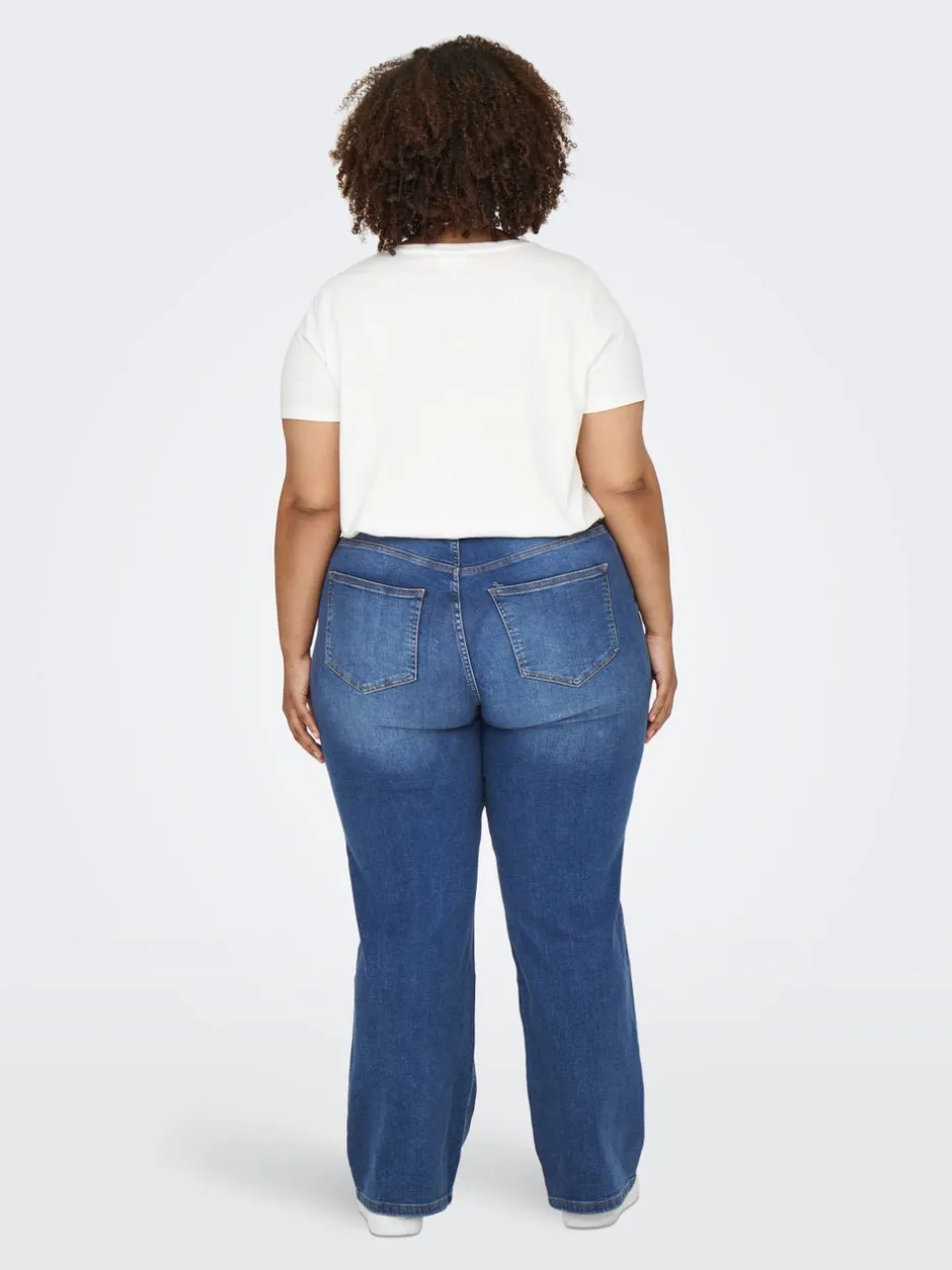 Outlet CARJUICY Høj talje Wide leg fit Jeans Dame Jeans|Jeans