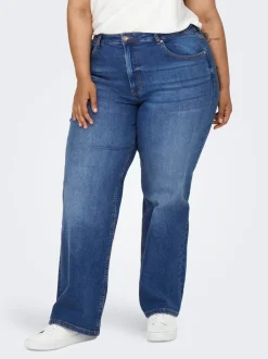 Outlet CARJUICY Høj talje Wide leg fit Jeans Dame Jeans|Jeans