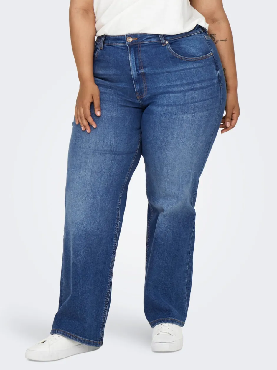 Outlet CARJUICY Høj talje Wide leg fit Jeans Dame Jeans|Jeans