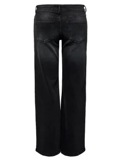Clearance CARJULLES Lav talje Wide leg fit Jeans Dame Jeans|Jeans