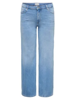 Discount CARJULLES Lav talje Wide leg fit Jeans Dame Jeans|Jeans