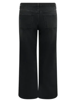 Discount CARJULLES Mellemhøj talje Wide leg fit Jeans Dame Jeans|Jeans
