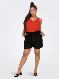 Clearance CARJUPITER Mellemhøj talje Loose fit Shorts Dame Shorts