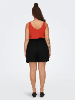 Clearance CARJUPITER Mellemhøj talje Loose fit Shorts Dame Shorts