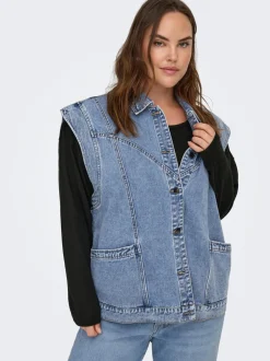 Hot CARKENNEDY Denimvest Dame Jakker Og Frakker