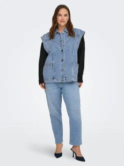 Hot CARKENNEDY Denimvest Dame Jakker Og Frakker