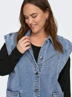 Hot CARKENNEDY Denimvest Dame Jakker Og Frakker