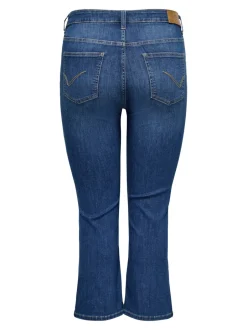 Sale CARKENYA Mellemhøj talje Flared fit Cropped Jeans Dame Jeans|Jeans