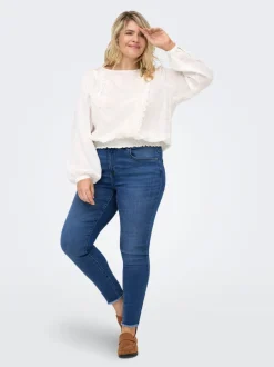 New CARLACE Mellemhøj talje Skinny fit Ankellængde Jeans Dame Jeans|Jeans