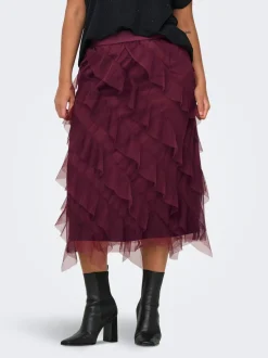 Sale CARLAFALDA Nederdel Midinederdel Dame Nederdele