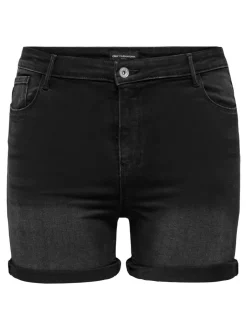Sale CARLAOLA Høj talje Skinny fit Denim-shorts Dame Shorts