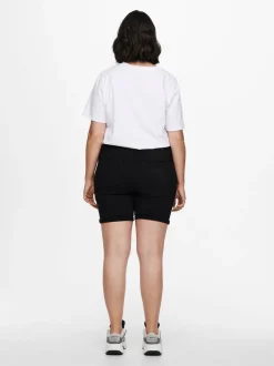 Sale CARLAOLA Høj talje Skinny fit Denim-shorts Dame Shorts
