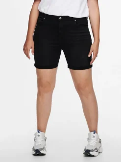 Sale CARLAOLA Høj talje Skinny fit Denim-shorts Dame Shorts