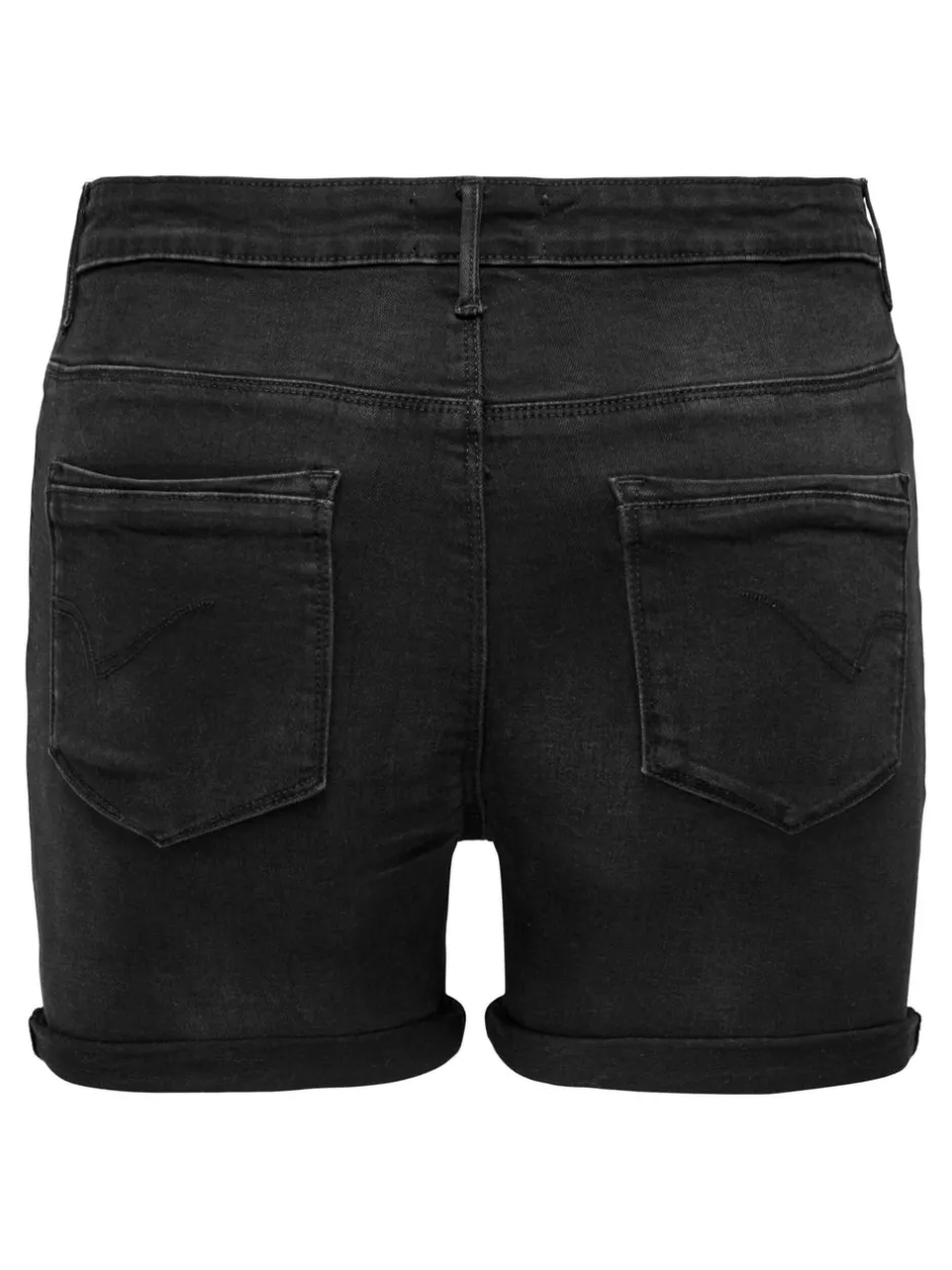 Sale CARLAOLA Høj talje Skinny fit Denim-shorts Dame Shorts