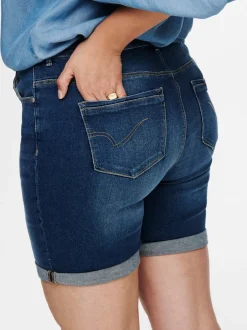 Clearance CARLAOLA Høj talje Skinny fit Denim-shorts Dame Shorts