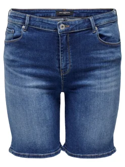 Clearance CARLAOLA Høj talje Skinny fit Denim-shorts Dame Shorts