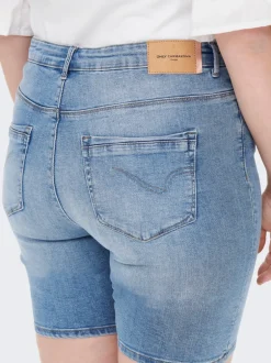 New CARLAOLA Skinny fit Denim-shorts Dame Shorts|Double Denim