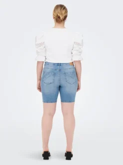 New CARLAOLA Skinny fit Denim-shorts Dame Shorts|Double Denim